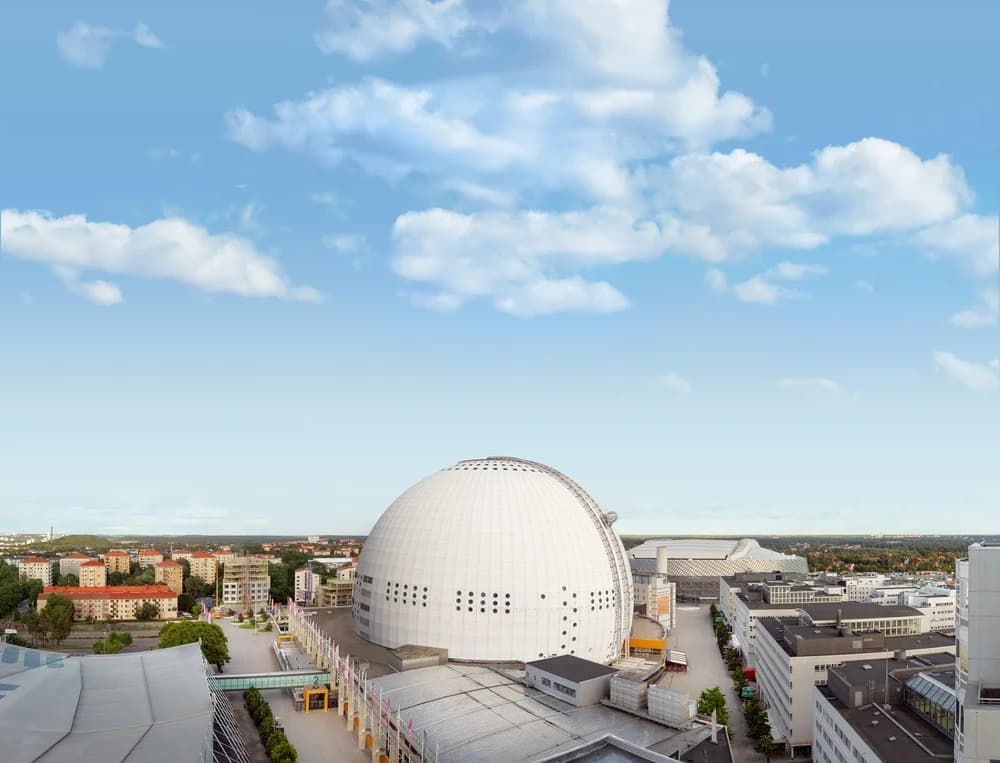 Avicii Arena in Stockholm, viewed from outside